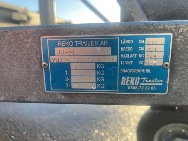 1431489-13 Släpvagn - REKOTRAILER FF1300E-500
