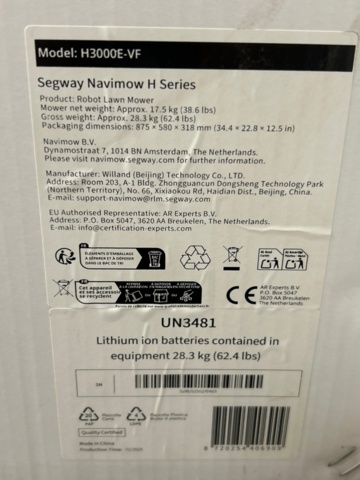 1442406-4 Robotgräsklippare - Segway Navimow H3000E-VF