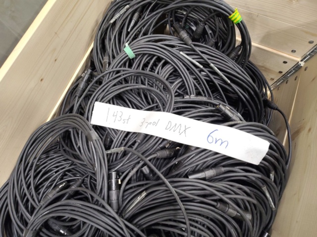 1455490-4 DMX-kabel 143 st – 3-pol, 6 m