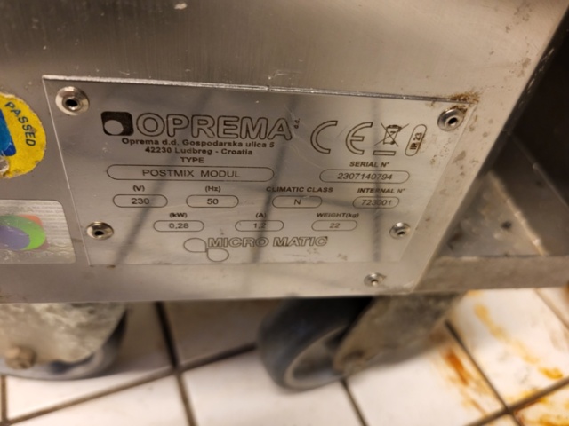 1455764-4 Equipment / Micro Matic Postmix Module – Carbonated Beverage Module