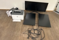 1442422 Dataskärmar 3st, skrivare Hp 150 nw