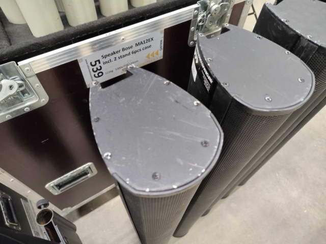 1455493-5 Högtalarsystem – Bose MA12EX, stativ, case och tillbehör