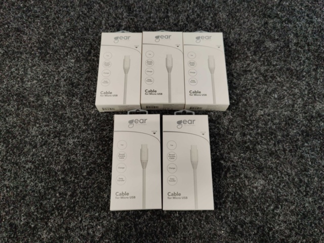 1449574-1 5 pcs Charging cables ear Micro USB 1m