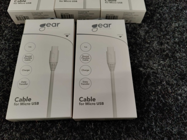 1449574-3 5 pcs Charging cables ear Micro USB 1m