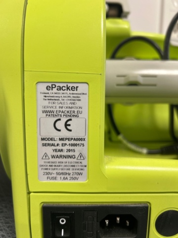 1442426-3 Luftbubbelmaskin Epacker Masterline