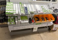 1442431 Lagerställ 2 sektioner med innehåll