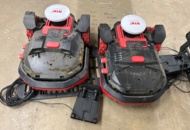 1442445 Robotgräsklippare Kress, 2st med laddstationer