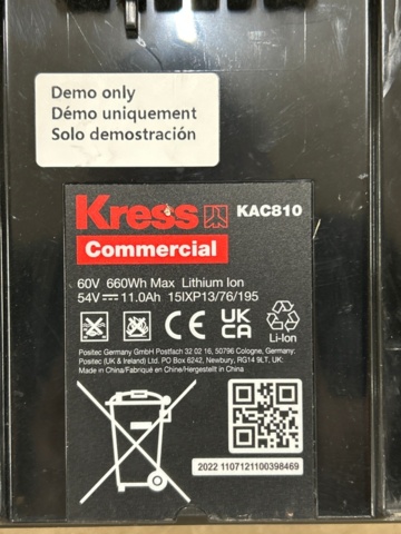1442448-8 Laddstation - Kress Commercial KAC875E