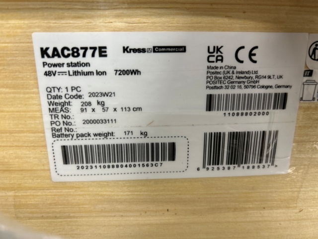 1442449-6 Batterisystem - Kress Commercial KAC877E (Ny)