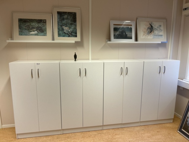 1423696-3 Förvaringsskåp 4 st med hyllor