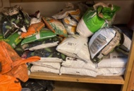 1406827 Parti med planteringsjord mm