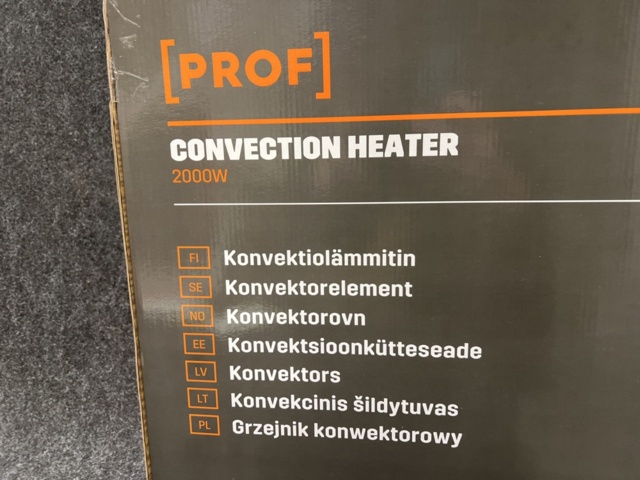 1456204-4 Convector element Prof Turbo 2000W