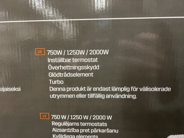 1456204-5 Convector element Prof Turbo 2000W