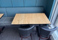 1372739 Seating area with two tables, chairs and upholstered sofas Table