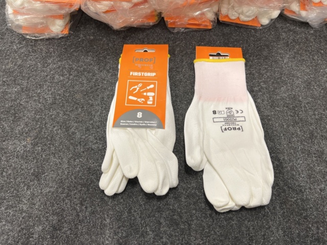 1456236-2 100 st Arbetshandskar Prof firstgrip, strl 8