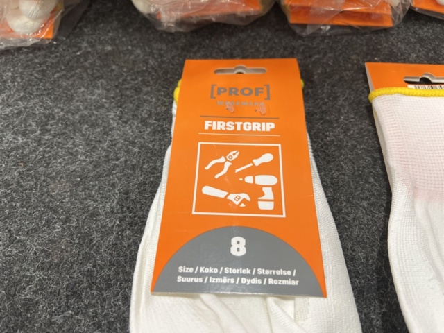 1456236-3 100 st Arbetshandskar Prof firstgrip, strl 8