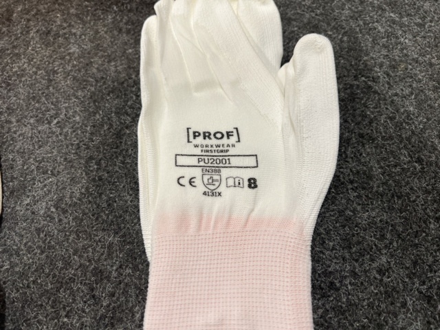 1456236-4 100 st Arbetshandskar Prof firstgrip, strl 8