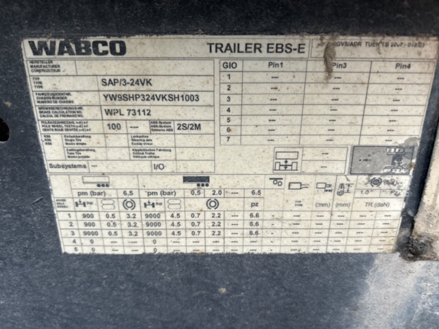 1454743-13 Tipptrailer WABCO SAP/3-24VK, -2011
