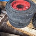 1321215-2 Truck tires with rims 2pcs