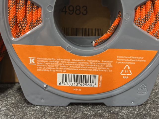 1456427-4 24 st Rullar Polypropylen-rep Prof 5 mm, 30 m (720 m)