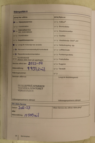 1416713-112 Volkswagen Touran 5-sätes 1.4 TGI EcoFuel DSG. 2013