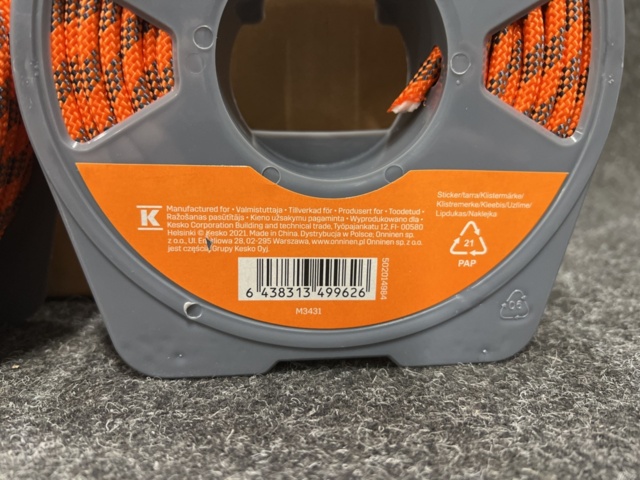 1456441-5 24 st Rullar Polypropylen-rep Prof 6 mm, 20 m (480 m)