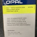 1456505-5 2 st Frostvakter Opal med anslutningssladd, 200W