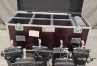 1455498 Strålkastare i case 6 st – Elation, OPTI PAR CDM 150