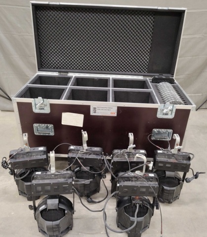 1455498-1 Strålkastare i case 6 st – Elation, OPTI PAR CDM 150