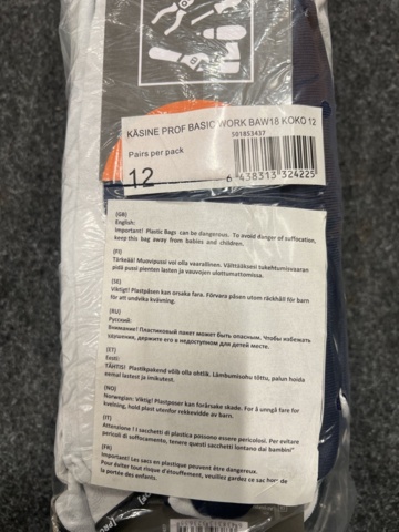 1457136-6 96 pcs Work gloves Prof basic work, size 12