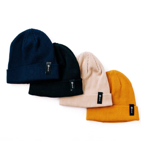 1457900-1 Knitted hat 4 pcs – Galio of Sweden, sand, black, mustard, navy