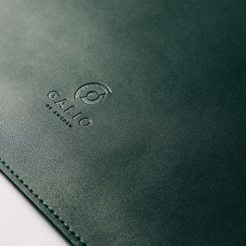 1457928-3 Computer bag – Galio of Sweden Bergamo, genuine leather, forest green