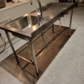 1407992-1 Stainless steel sink with bowl & mixer, 160 cm