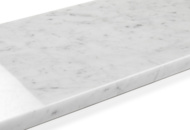 1407994 Parti fönsterbänkar i äkta marmor Cararra (108,86 löpmeter)