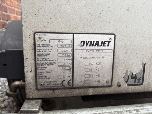 1409393-9 Högtryckstvätt på släp med tillbehör - Dynajet 350th