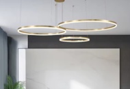 1460173 LED PENDANT – CIRCLES 100 | Stor modern LED-taklampa med fjärrkontroll och dimning - Fri frakt