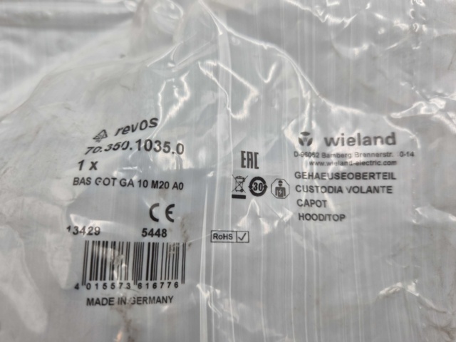 1447633-6 Housing cover Revos GA10 M20, 13 pcs - Wieland