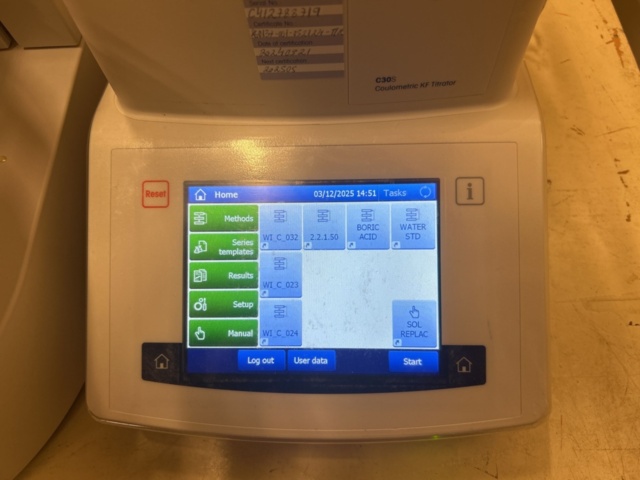 1435541-5 Automatiserat titreringssystem för fuktanalys - Mettler Toledo Compact C30S med Oven Autosampler