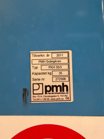 1460184-4 PMH Svängkran PKH 35/3