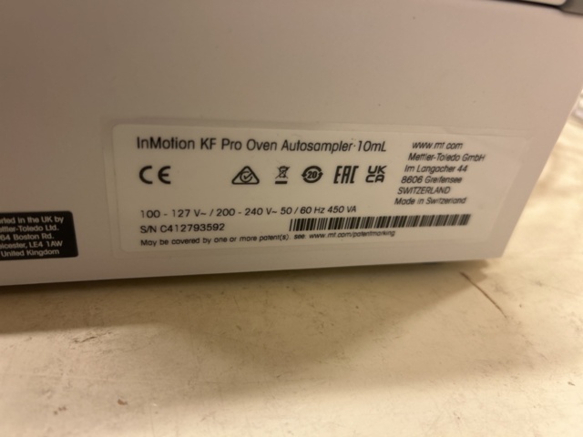 1435541-16 Automatiserat titreringssystem för fuktanalys - Mettler Toledo Compact C30S med Oven Autosampler