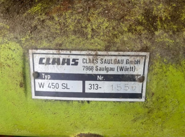 1460080-2 Tedder - Claas W 450 SL