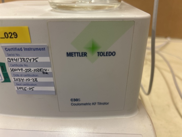 1435542-3 Titrator Mettler Toledo Compact C30S med autosampler InMotion KF Pro Oven