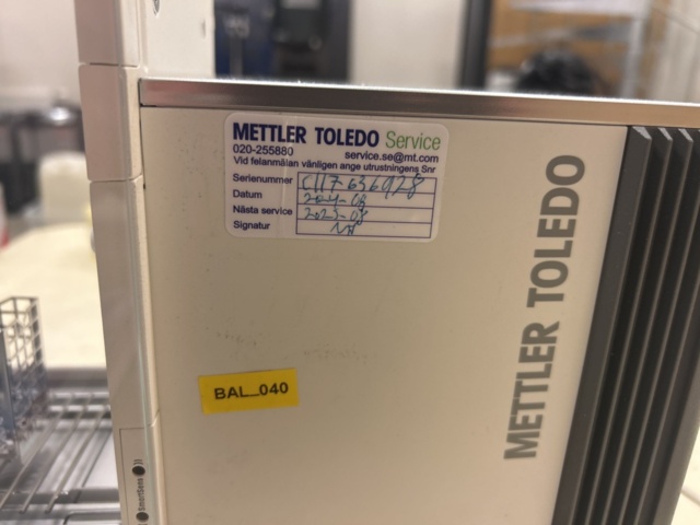 1435543-7 Analytisk laboratorievåg - Mettler Toledo XPR105DR