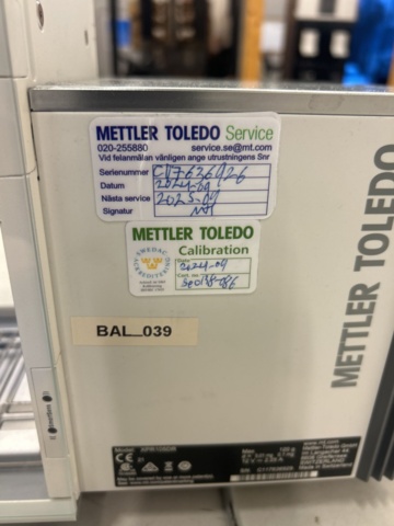 1435545-5 Analytisk laboratorievåg - Mettler Toledo XPR105DR