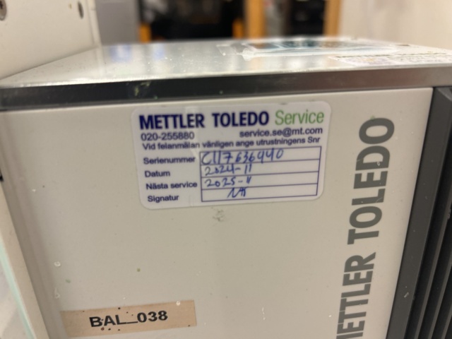 1435546-5 Analytisk laboratorievåg - Mettler Toledo XPR204