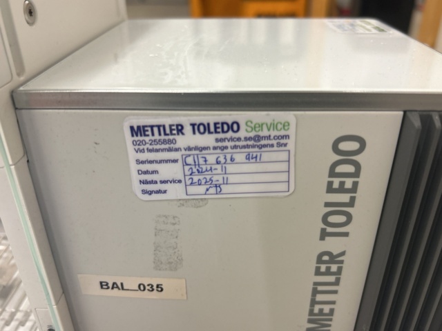1435548-7 Analytisk laboratorievåg - Mettler Toledo XPR204