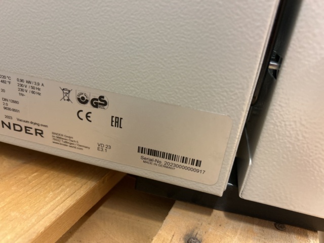 1435550-6 Vakuumtorkugn - Binder VD 23 (2023)