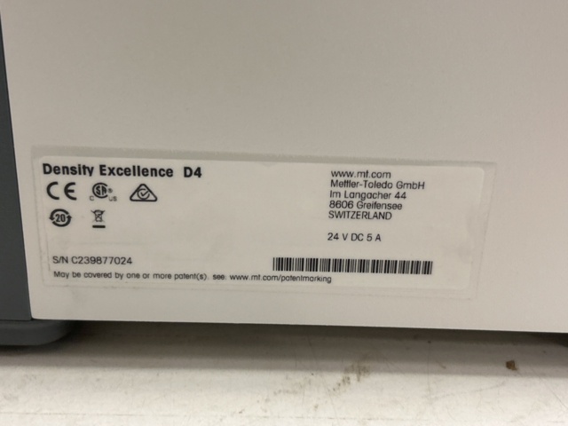 1435551-17 Densitetsmätare Mettler Toledo Excellence D4 med provväxlare SC30