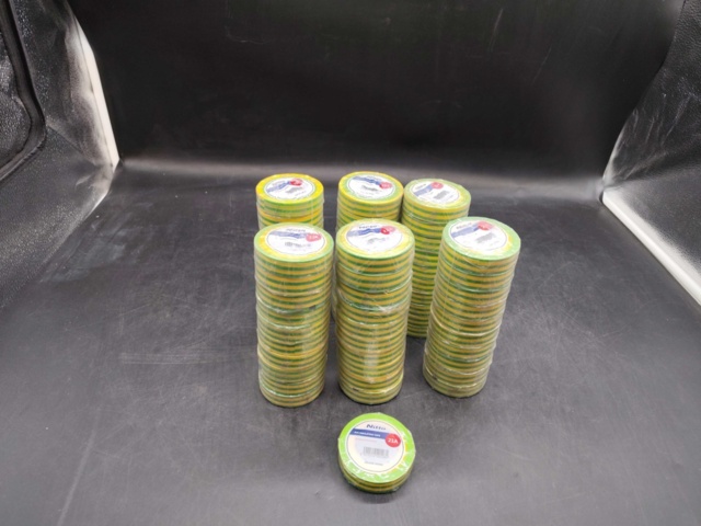 1447634-1 Isoleringstejp, 61 st – Nitto, PVC, gul/grön