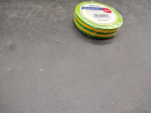 1447634-3 Isoleringstejp, 61 st – Nitto, PVC, gul/grön